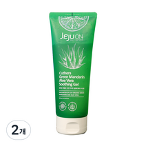 제주온 큐테라 풋귤 알로에베라 수딩젤, 200ml, 2개