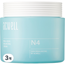 아크웰 리얼 아쿠아 밸런싱 크림, 50ml, 3개