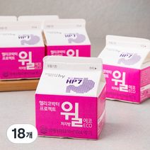 한국야쿠르트 윌 저지방 에코, 180ml, 18개