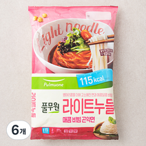 풀무원 라이트누들 매콤비빔곤약면 2인, 373g, 6개