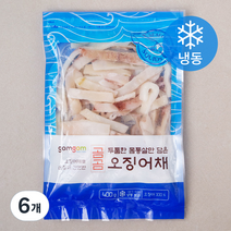 곰곰 두툼한 몸통살만 담은 오징어채 (냉동), 400g, 6개