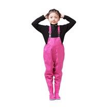 누림무역 아동용 가슴장화, 핑크, 180