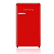 쿠잉 레트로 소형 냉장고 레드, REF-S92R
