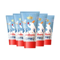 카가 유아용 무불소 치약 딸기향, 50ml, 5개