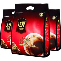 G7 퓨어 블랙 커피 수출용 2g, 200개입, 3개
