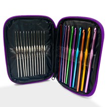 빌드온 뜨개질 코바늘, 22종, 퍼플