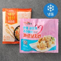 한끼의품격 새우 삼선 볶음밥 300g + 까르보 치킨 200g (냉동), 1세트