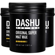 다슈 포 맨 프리미엄 오리지널 슈퍼 매트 헤어왁스, 100ml, 3개