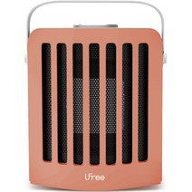 아이프리 탁상용 회전식 미니 저소음 전기 온풍기, 핑크, FSA-201