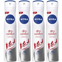 니베아 드라이 콤포트 데오드란트, 200ml, 4개