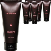 모레모 미라클 2X 단백질 헤어팩 극손상 트리트먼트, 180ml, 6개