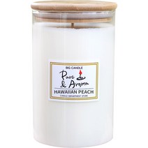 캔들백화점 퓨어 앤 아로마 캔들 1000g, 하와이안피치