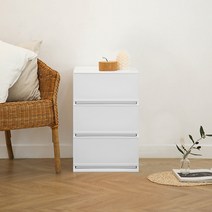 샤바스 어셈블 컬러 스토리 서랍장 400 3단, 화이트