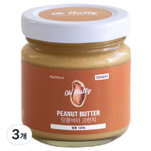 오넛티 땅콩버터 크런치, 80g, 3개