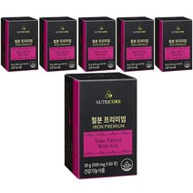 뉴트리코어 철분 프리미엄, 60정, 6개