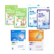 아텍스 메디랩 생활방수 스킨핏케어밴드 표준형 20p + 혼합형 18p+ 아쿠아 방수밴드 표준형 10p + 혼합형 10P + 더밴드 에이 밴드 표준형 대용량 80p + 혼합형 대용량 80p, 1세트