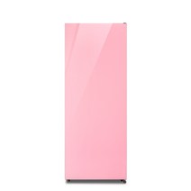 쿠잉전자 프리즘 글라스 냉동고 방문설치, 핑크, BSF-175P
