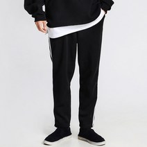 남성용 기모 면 두줄 일자 트레이닝 바지
