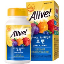 얼라이브 원스 데일리 포맨 멀티 비타민, 60정, 1개