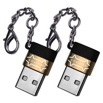 메니폭스 메탈고속 변환젠더 USB to C타입, 골드, 2개
