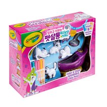 크레욜라 칠하고 지우는 펫살롱 목욕놀이 세트 74-7249, 혼합색상