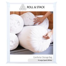 롤앤스택 이불정리함 정리파우치 패브릭수납함 XL, 흰색, 3개