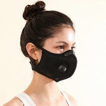 펠레트리코 4시즌 에어로 스포츠 마스크, 블랙