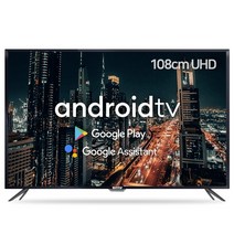 이엔티비 안드로이드 4K UHD 구글 스마트TV, 108cm(43인치), C430SMMT, 스탠드형, 자가설치