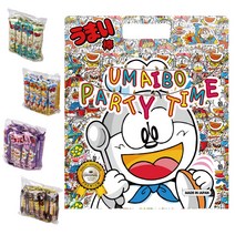 우마이봉 파티타임 레전드 과자세트, 우마이봉 콘포타지맛 6g x 15p + 치즈맛 6g x 15p + 멘타이맛 6g x 15p + 초코맛 6g x 15p, 1세트