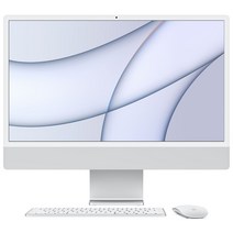 Apple 2021 아이맥 24, 실버, M1, Apple M1 7 core, SSD 256GB, 16GB, Retina 4.5K, 미지원, CTO
