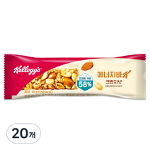 켈로그 에너지바K 크런치넛, 30g, 20개입