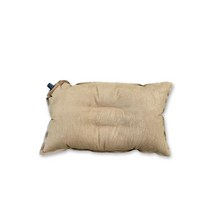 맥스메가다인 캠핑 스웨이드 자충베개, 베이지, 1개