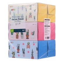 코멧 프리미엄 부드러운 천연펄프 미용티슈 280매, 6개입, 1개