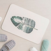 RYMD 규조토 드라이 욕실 발매트, 바나나리프