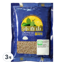 소백산영농조합 유기농 현미, 1kg, 3개