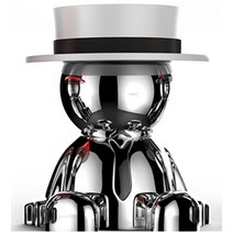 잰틀맨 차량용 핸드폰 거치대, 화이트, 1개