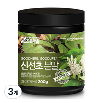 조은약초 신선초가루, 200g, 3개