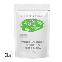 우리가스토리 국산 서리태 콩 볶음, 500g, 3개