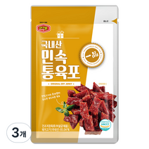 머거본 민속 통 육포, 35g, 3개