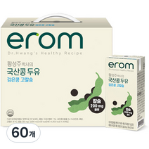 이롬 황성주 박사의 국산콩 두유 검은콩 고칼슘, 190ml, 60개