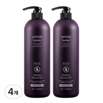 아브카 퍼퓸 대용량 샴푸 베이비파우더향, 1000ml, 4개