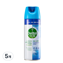 데톨 항균 스프레이 크리스프 브리즈, 450ml, 5개
