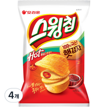 오리온 스윙칩 볶음고추장맛, 110g, 4개