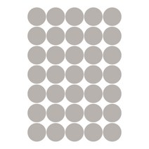 슬로우드로잉 데코스티커 심플도트C, 라이트그레이