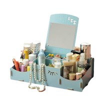 핑크망고 슬립 화장대 화장품정리대, 스카이