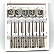 테이블아트 거북이 청색 수저선물 5인세트, 10p (숟가락 5p, 젓가락 5p), 1세트