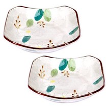 그린코리아 신목련 팔각쿠프 접시 2개, 혼합 색상