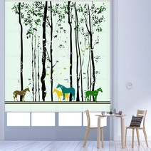 스코홈 북유럽 감성 롤스크린 / Horse