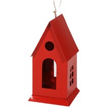 마켓비 RUMAH 빈티지 하우스 양초랜턴 A 레드, 1개