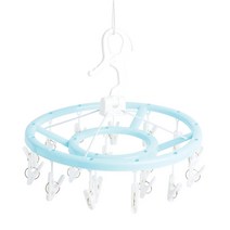 택준플라스틱유한공사 원형 블루 빨래건조대, 1개